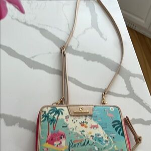 Spartina Florida Map Crossbody Bag - Multicolor
